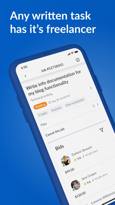 MyWriter — Freelance Writers Screenshot