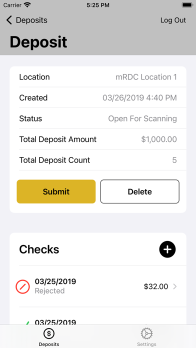 PB&T Bank Business Deposit Screenshot