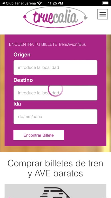 Truecalia | Billetes Tren Screenshot