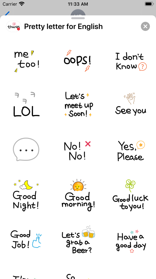 #3. Pretty letter for English (iOS) 来自: leehwa ko