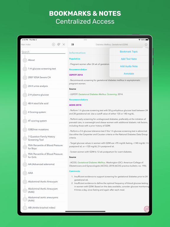 CURRENT Practice Guidelines iPad screenshot 8 - Medical app