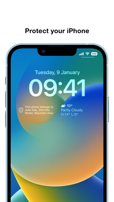 IfFound - Lock Screen number Screenshot