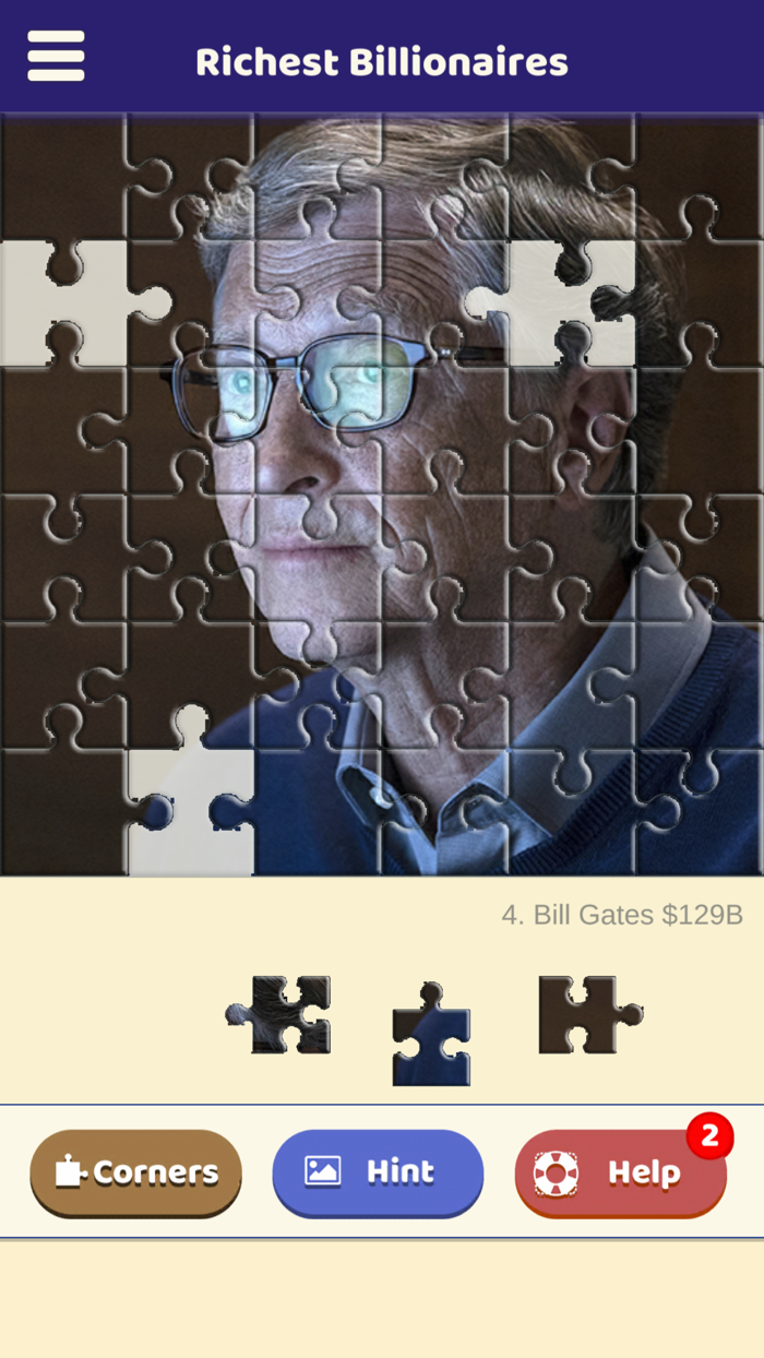 Richest Billionaires Puzzle