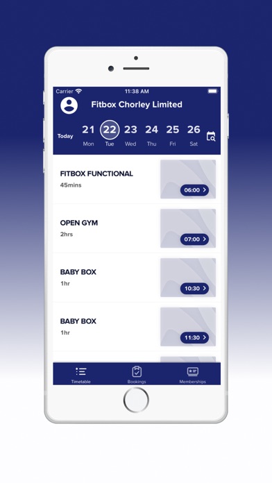 FITBOX FITNESS Screenshot