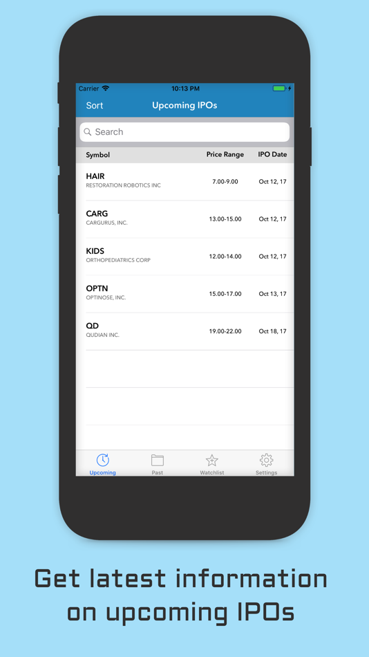 #1. IPO Calendar (iOS) By: Ocean Lab, LLC