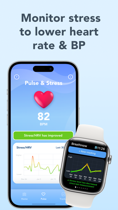 Blood pressure app BreathNow Screenshot