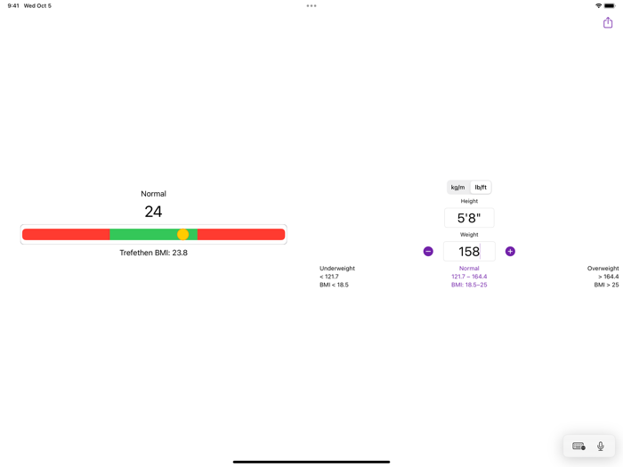 Simple BMI evaluator