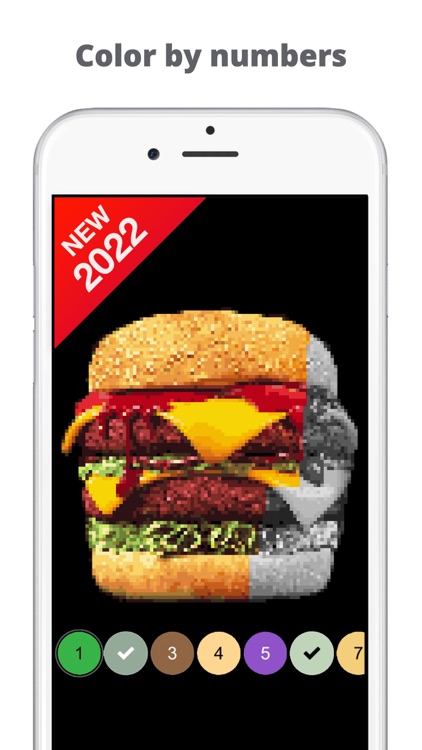 Pixel by number Color art game