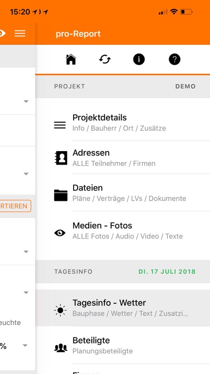 pro-Report - Baudokumentation