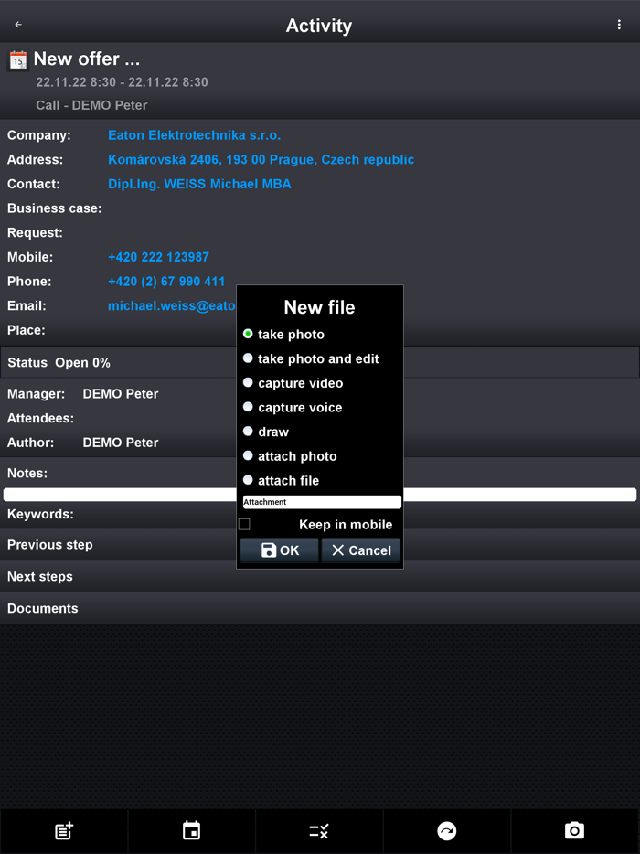 BusinessReport Mobile CRM