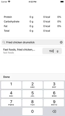 Game screenshot Simple Nutrition Calculator hack