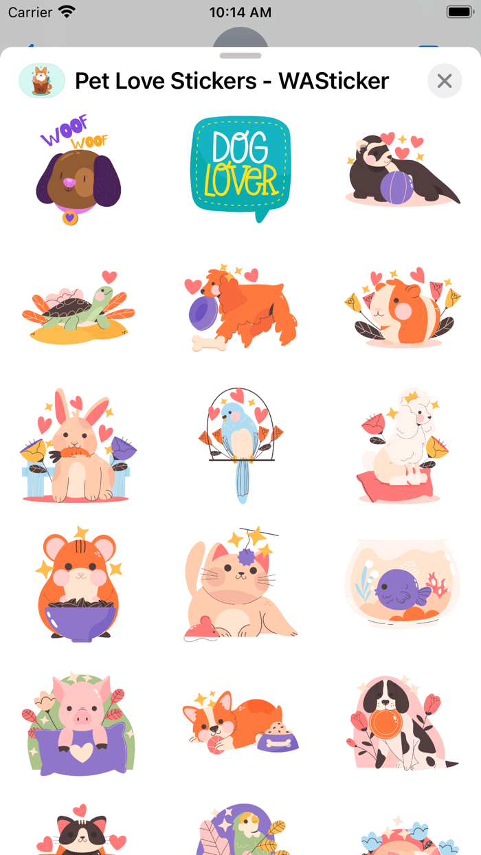 Pet Love Stickers - WASticker