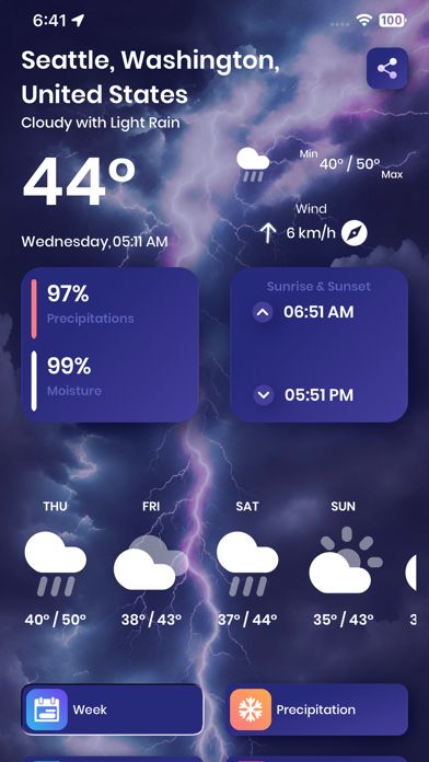 Weather - Daily Forecast App Screenshot