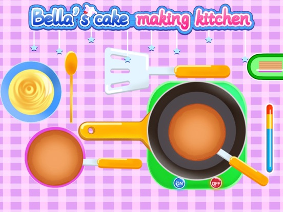 Bella's cake making kitchen iPad screenshot 10 - Entertainment app