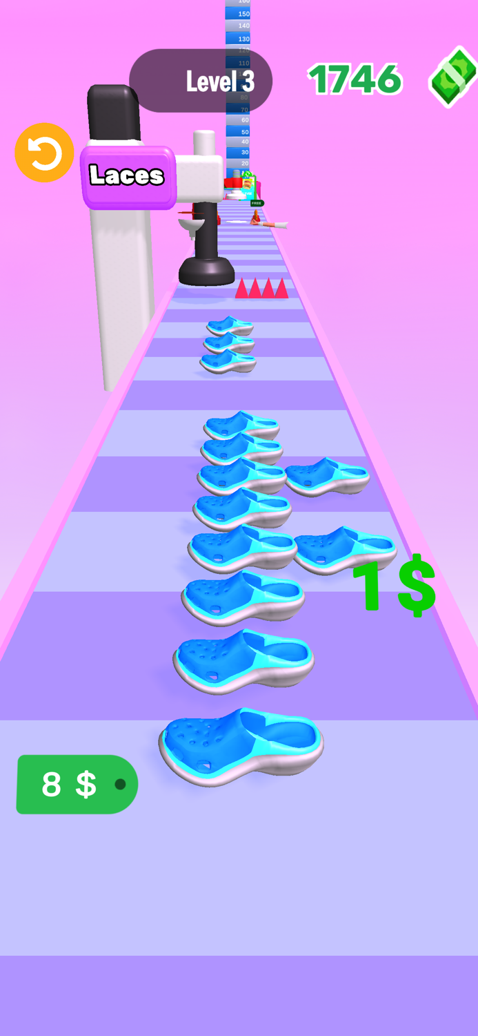 Shoes Stack 3D - Sneakers Run