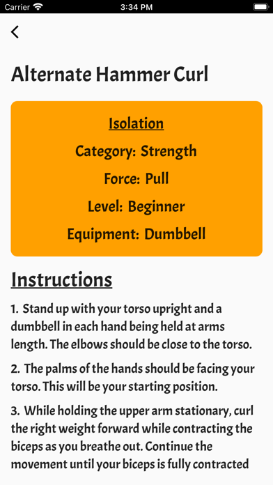Fitness Book Screenshot