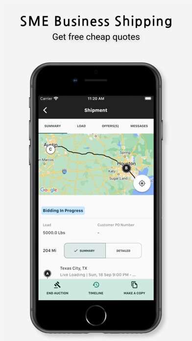 Small Business Shipping Screenshot