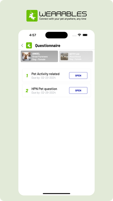 Wearables Activity Generation Screenshot