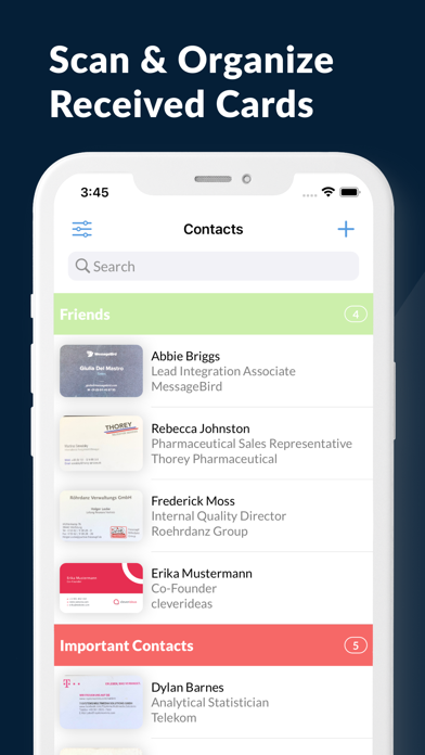 Business Cards from hub.cards Screenshot