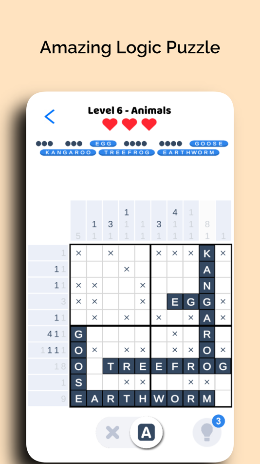 #4. Nonogram Words - Cross Puzzle (iOS) 게시자: Antonis Panoris