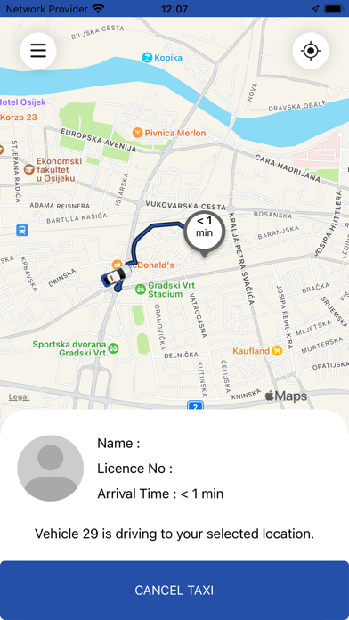 Osječki Taxi Screenshot