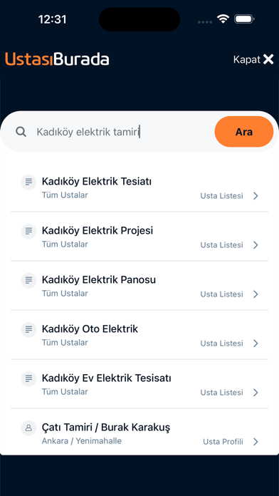 UstasıBurada Screenshot