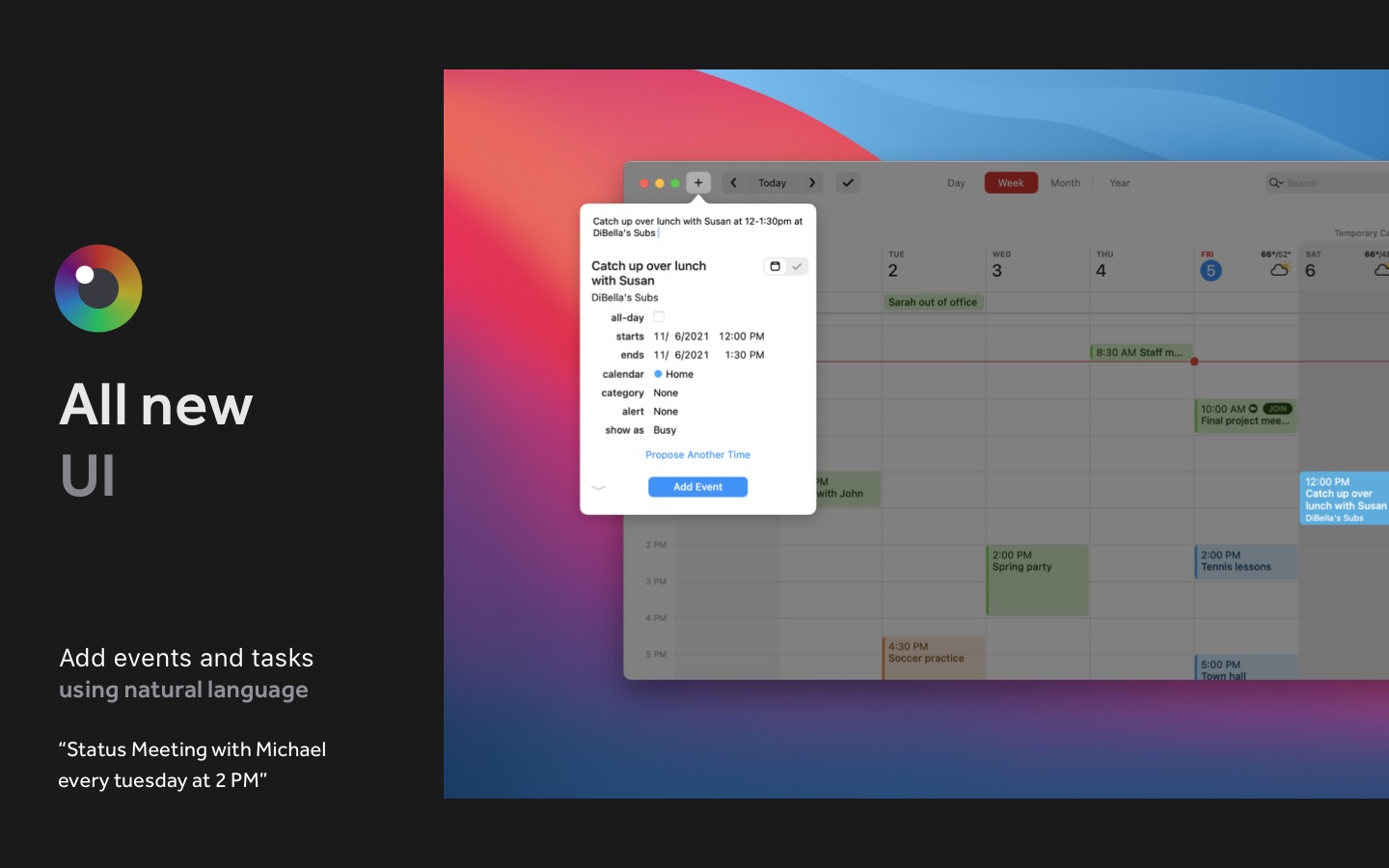 Screenshot do app Fantastical - Calendar