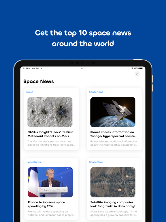 Cosmic Pic iPad screenshot 2 - News app