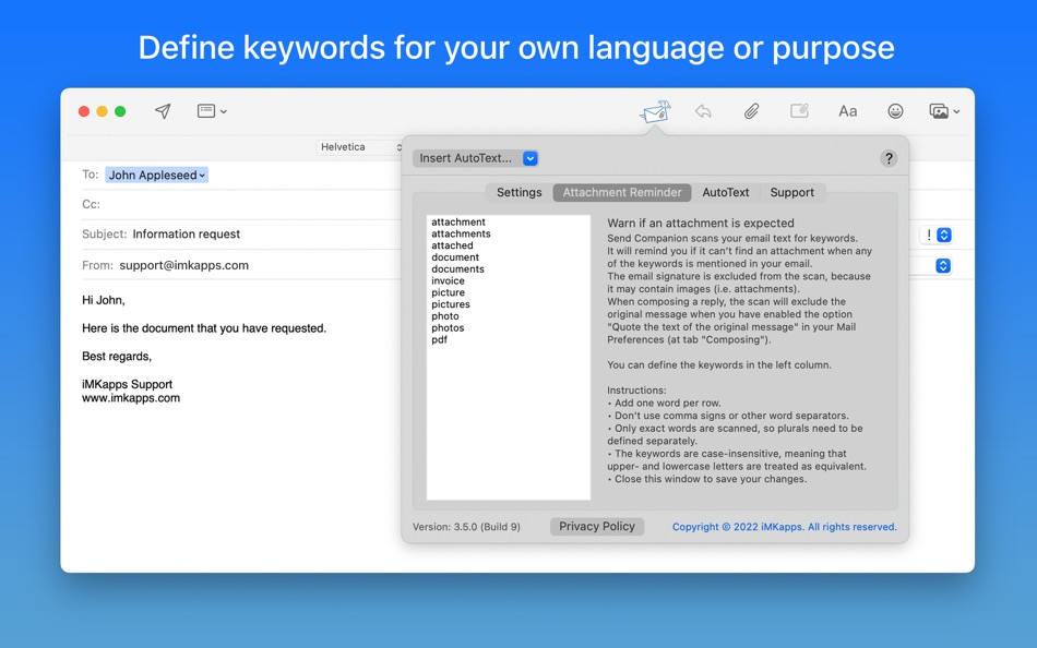 #4. Send Companion for Mail (macOS) 由: iMKapps