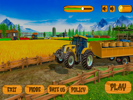 Farming Tractor Trolley Game iPad screenshot