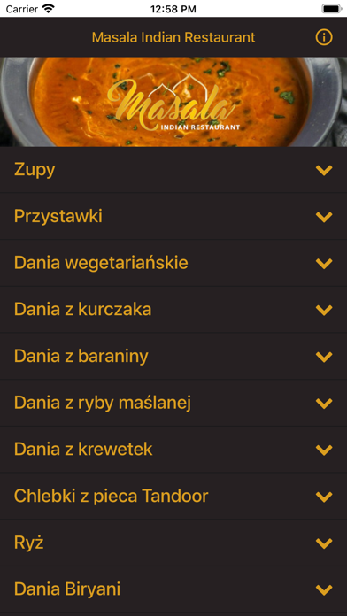 Masala Indian Restaurant Screenshot