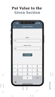 grams to moles calculator iphone screenshot 2