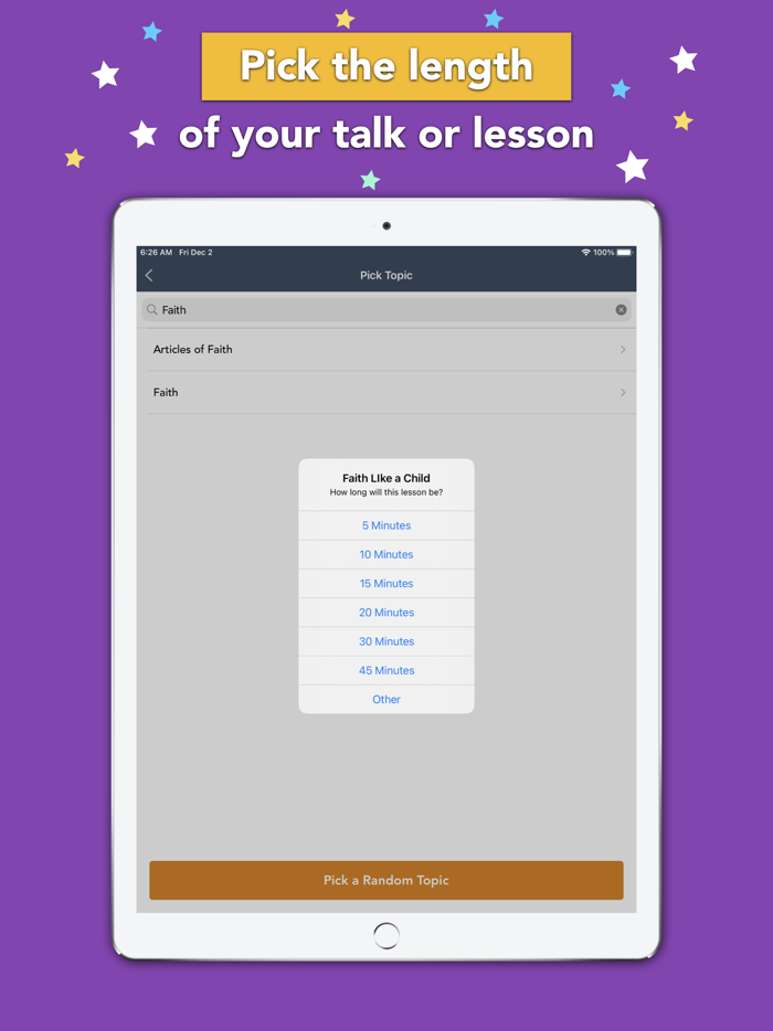 LDS Talk and Lesson Generator