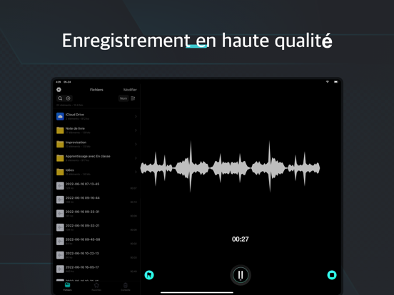 Screenshot #4 pour Dictaphone, enregistreur vocal