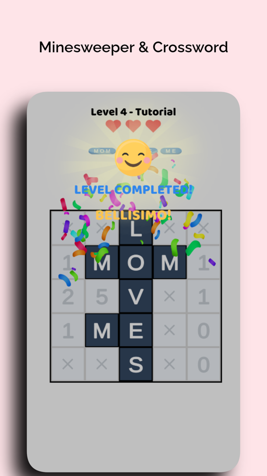 #3. Minesweeper Words -CrossPuzzle (iOS) By: Antonis Panoris