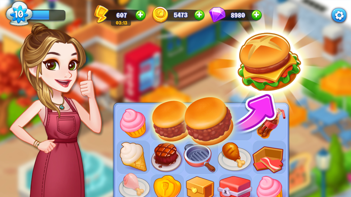 Merge Cooking Restaurant Game