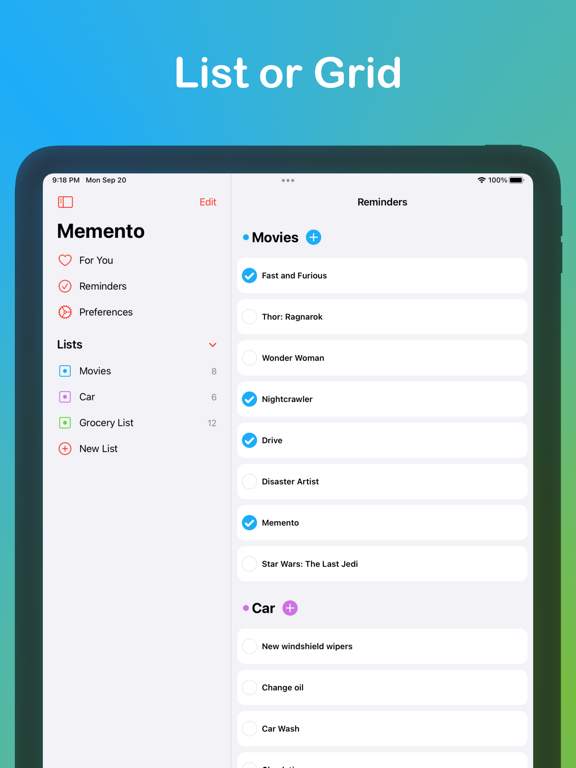 Screenshot #2 for Memento: Modern Reminders