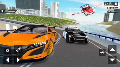 Flying Car Game: Police Games Screenshot