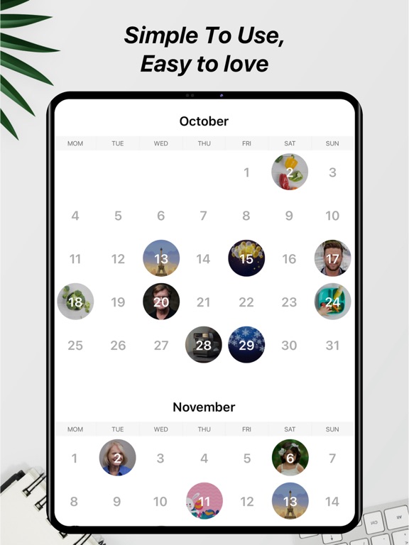 Bullet Diary Journal with Lock iPad screenshot 3 - Lifestyle app