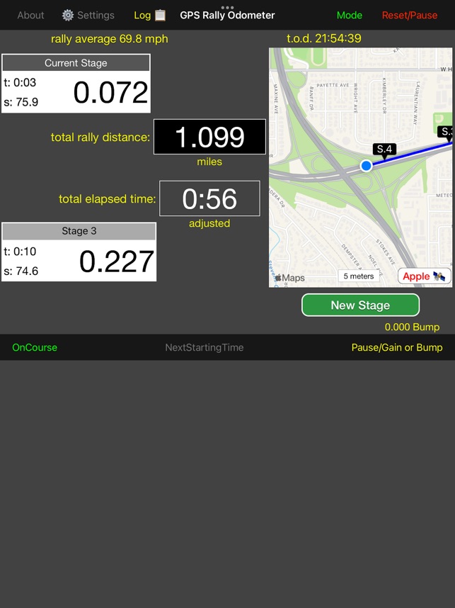 GPS Odometer on App
