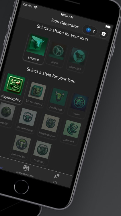 AI Icon Generator & Image, TTS