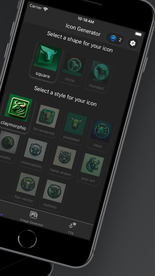 #3. AI Icon Generator & Image, TTS (iOS) 由: Nadim Radjab