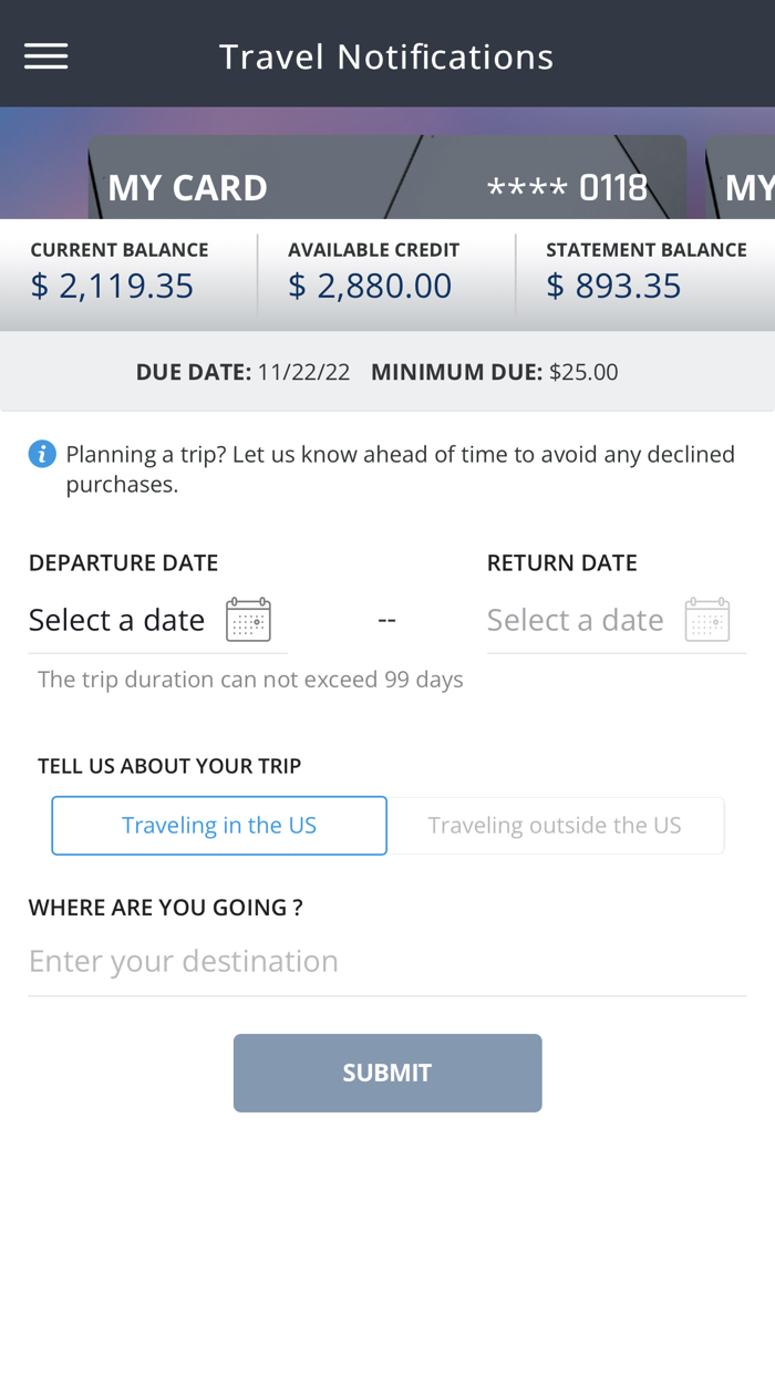 Financial First Card Manager