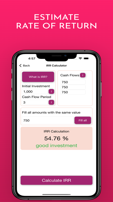 Easy Financial Calculator Screenshot