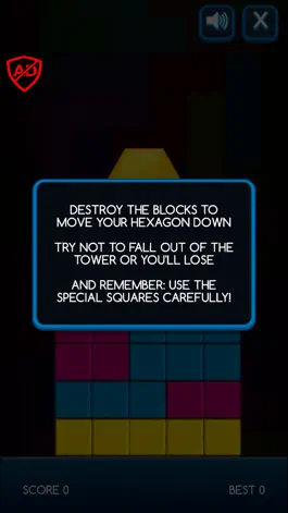 Game screenshot Hexagon Tower Fall apk