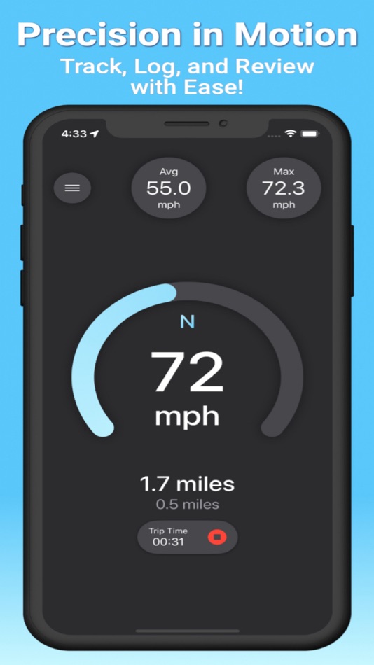 #1. Speedometer GPS Speed Tracker (iOS) 由: Ryan Schefske