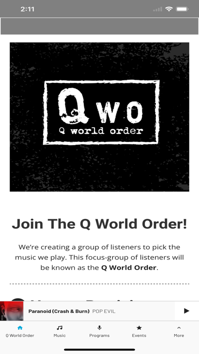 Q106 The Rock Station Screenshot
