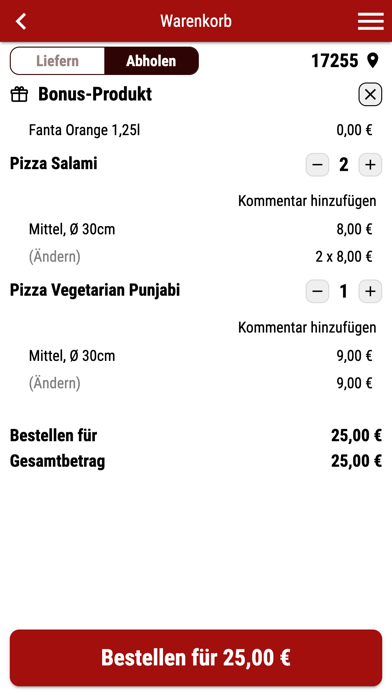 Bollywood Restaurant Wesenberg Screenshot