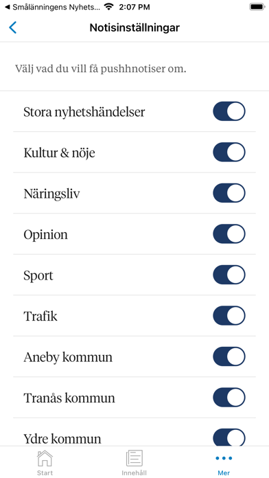 Tranås Tidning Nyhetsapp Screenshot