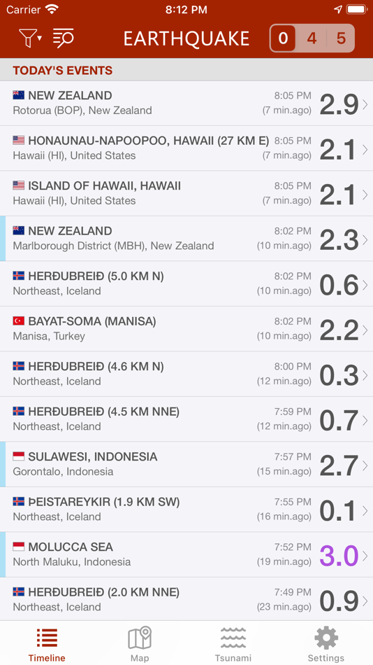 Earthquake - alerts and map - 5.4.1 - (iOS)